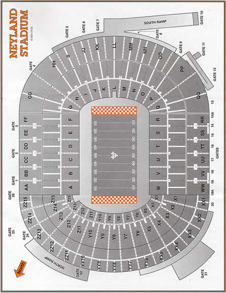 neyland stadium seating chart semblance